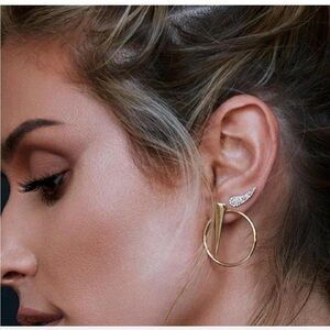 Uncommon James ‘Shot in the Dark’ Gold Earrings Modern Minimalist Design